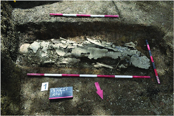 Noble burial with armor